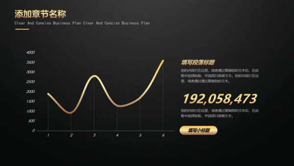 黑金高端商业计划书模板