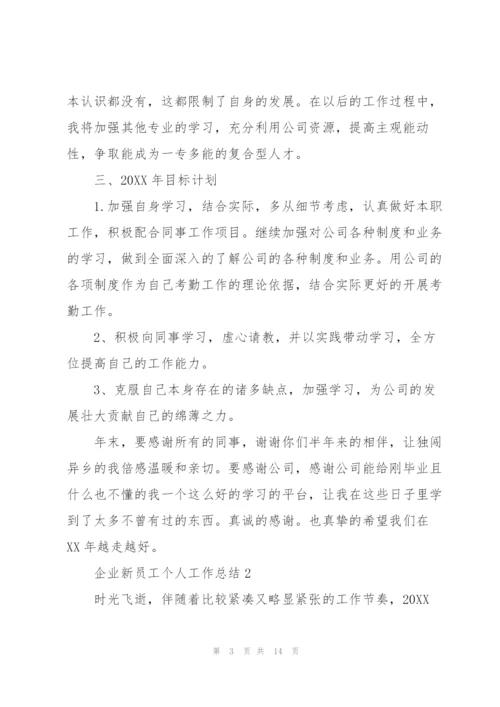 企业新员工个人工作总结.docx