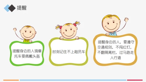小学生交通安全知识讲座通用PPT模板