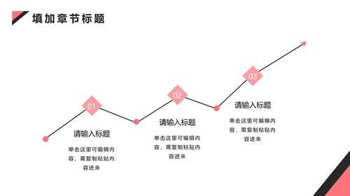 粉黑简约工作总结汇报PPT模板