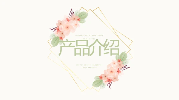 唯美淡雅小清新产品介绍方案策划动态PPT模板