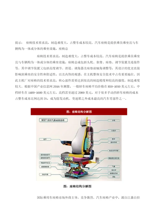 中国汽车座椅行业竞争格局分析及市场规模预测.docx