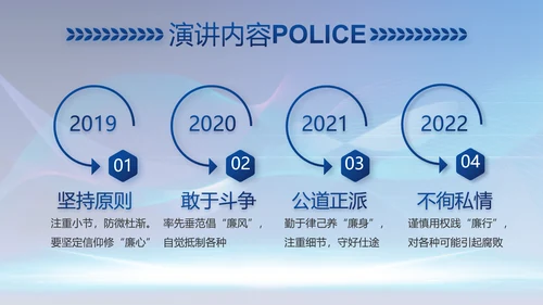 蓝色科技感公安信息化建设总结PPT