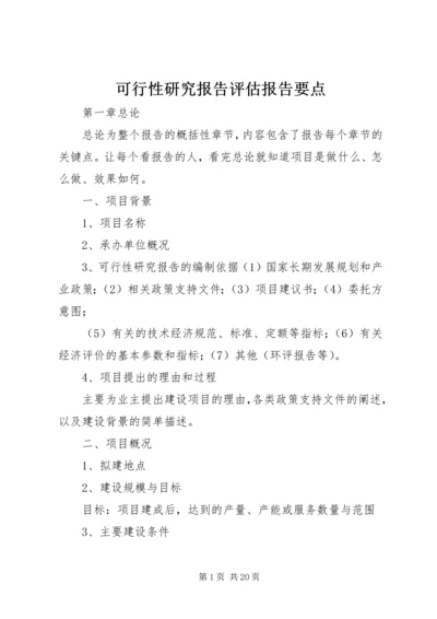 可行性研究报告评估报告要点 (2).docx