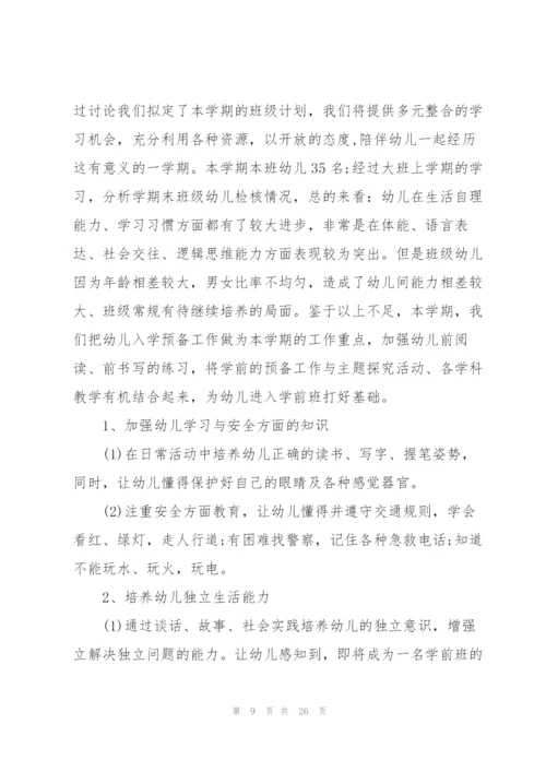 幼儿园新学期工作计划方案10篇.docx