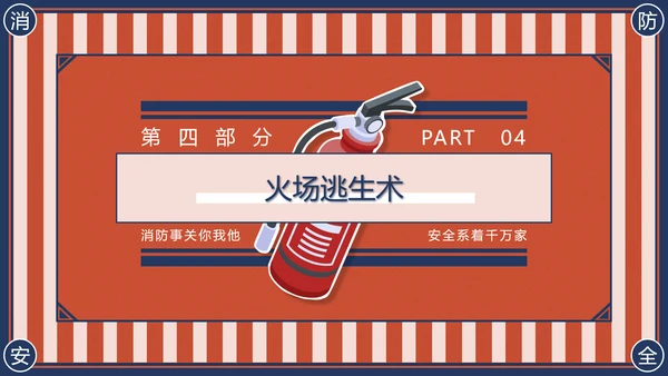 消防安全主题班会灭火器PPT模版