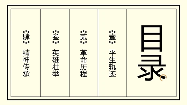 棕色中式复古做旧风格人物介绍赵一曼
