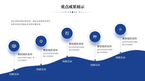 蓝色简约长城风公安警察工作汇报工作报告工作总结ppt模板
