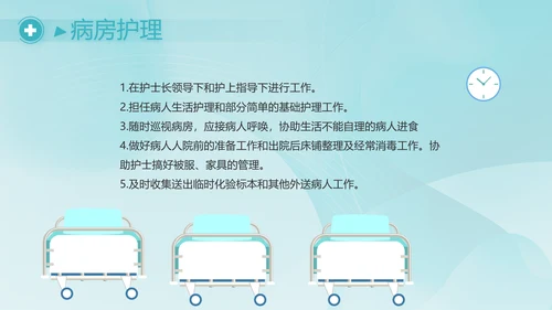 蓝色医疗护士护理培训动态PPT