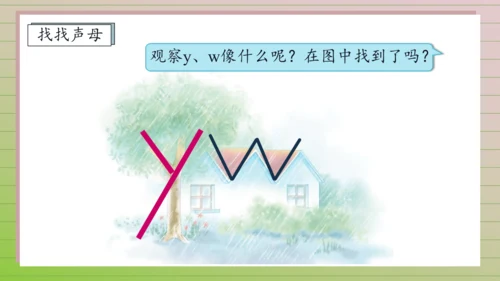 【课堂无忧】汉语拼音-9. y w 任务型教学（第1课时）（课件）