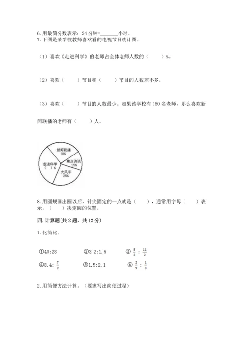 小学六年级上册数学期末测试卷（模拟题）word版.docx