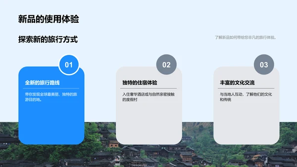 旅游产品新发介绍