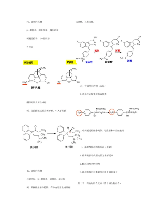 2023年执业药师考试笔记药物化学.docx