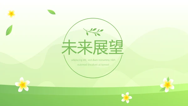 绿色小清新时尚春季护肤动态PPT