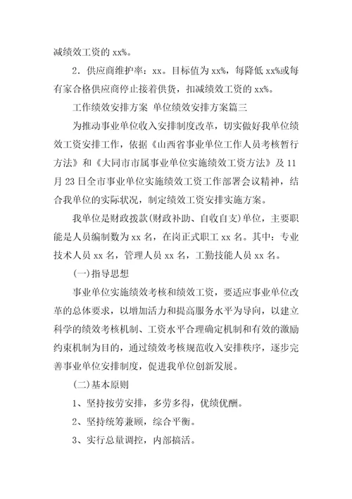 2023年工作绩效分配方案单位绩效分配方案十篇