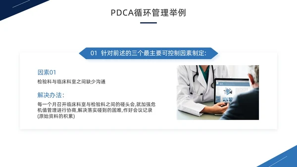 蓝色商务风PDCA循环工作方法培训PPT模板pdca