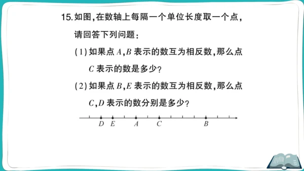 【同步作业】人教版七(上)1.2 有理数 1.2.3 相反数 (课件版)