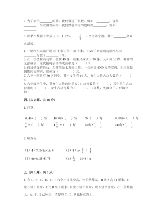 小学六年级升初中模拟试卷（巩固）.docx