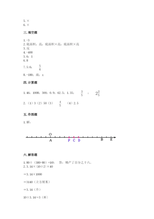 玛多县六年级下册数学期末测试卷（名师系列）.docx