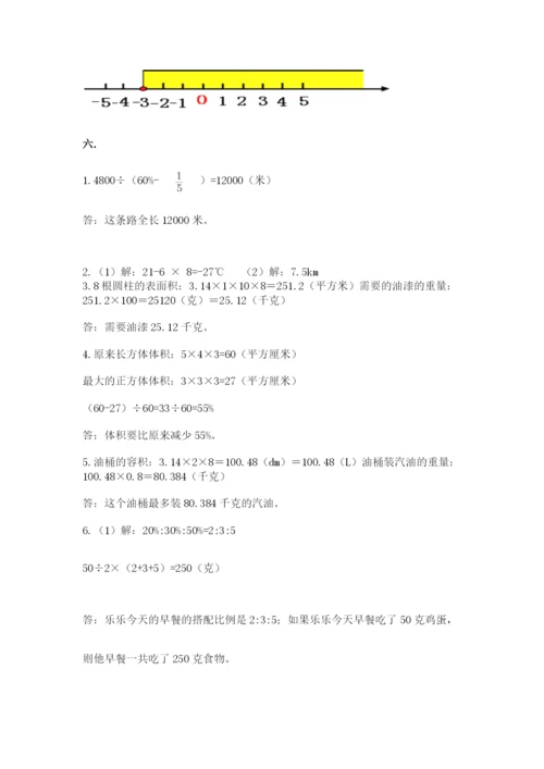苏教版六年级数学小升初试卷及完整答案（典优）.docx
