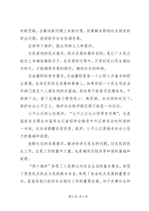 学习两个维护心得体会.docx