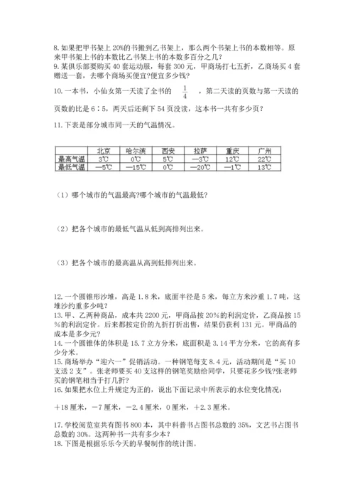 六年级小升初数学应用题50道及答案下载.docx