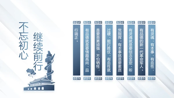 蓝色大气公安警察派出所演讲动态PPT模板