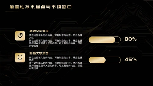 黑金奢华科技风创业创新PPT模板