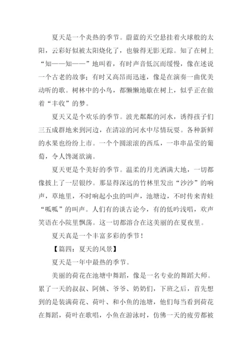 夏天的风景作文400字.docx