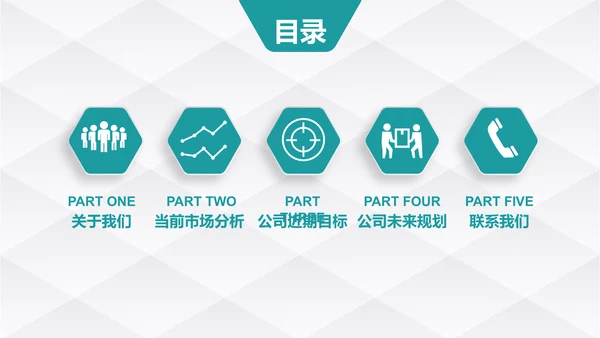 蓝色创业计划融资通用PPT模板