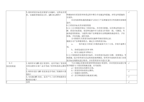 ISO90012015版内审检查表(完整记录).docx