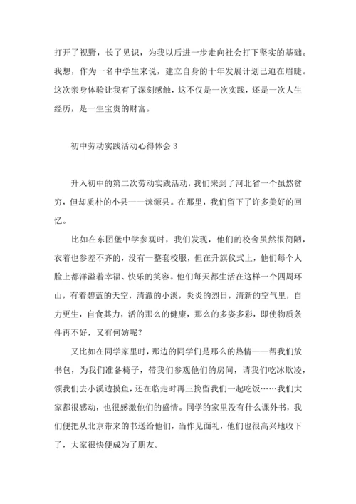 初中劳动实践活动心得体会.docx