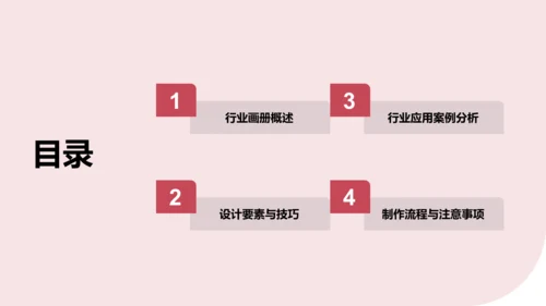 红色商务风通用行业画册图集PPT模板