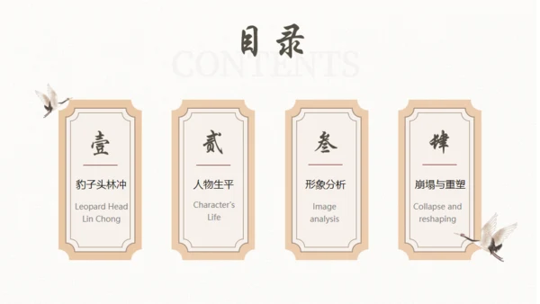 《水浒传》林冲人物介绍通用PPT模板
