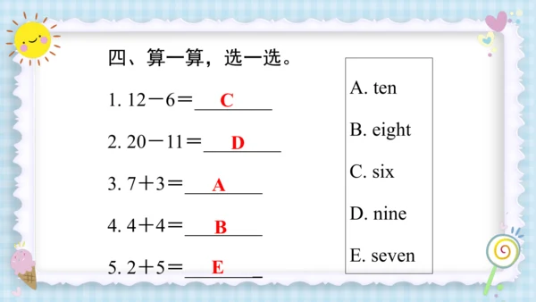 Unit 6 Happy birthday（复习课件）-2023-2024学年三年级英语上册期末核心
