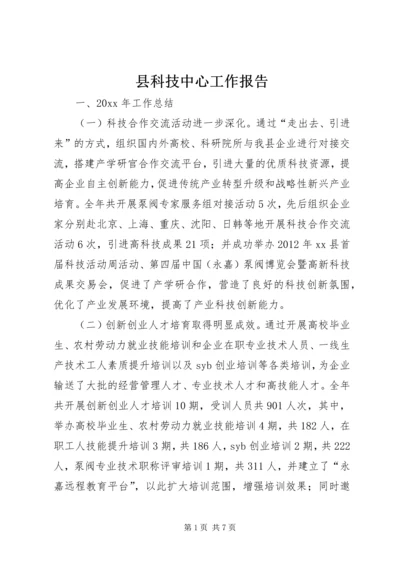 县科技中心工作报告.docx