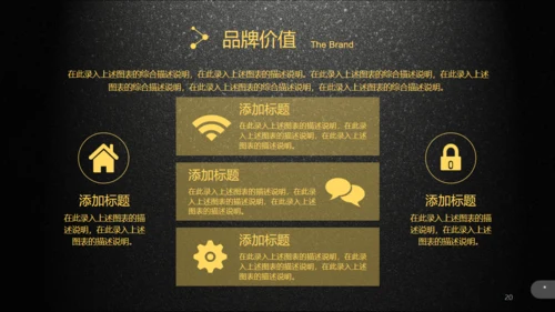 黑色质感企业产品介绍宣传通用PPT模板
