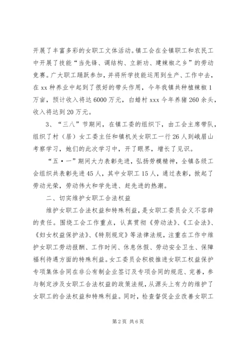 乡镇女工委工作计划.docx