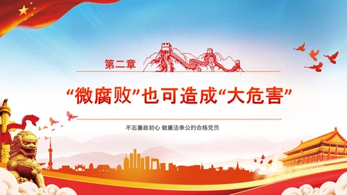 微腐败反腐倡廉从严治党廉洁从业PPT