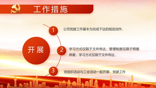 红色大气党建民主生活会学习主题动态PPT模板