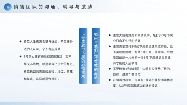 蓝色励志风销售团队建设与管理PPT模板