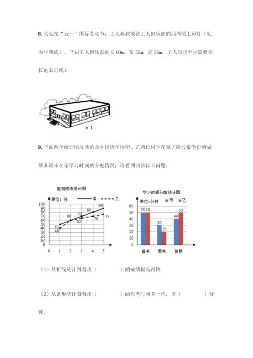 人教版五年级下册数学应用题专项练习及答案【必刷】.docx