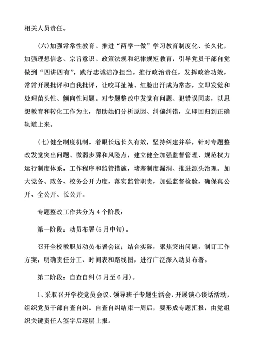 小学校专项治理微腐败工作专项方案.docx