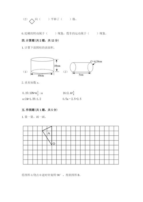 北师大版数学六年级下册期末测试卷精选.docx