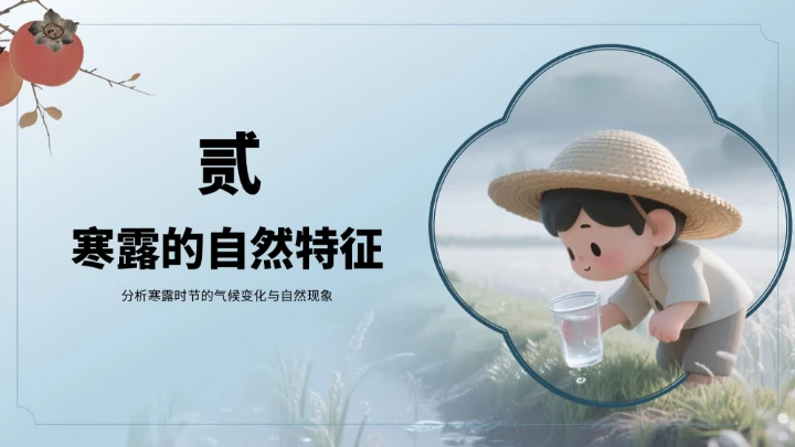 绿色3D风寒露节气PPT模板