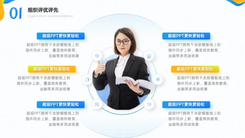 组织评优评先工作汇报通用PPT模板