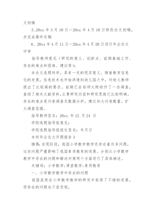 本科毕业论文开题报告编辑精选.docx