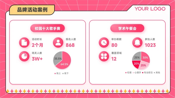 红黄色潮流风学生会招新宣讲会PPT模板