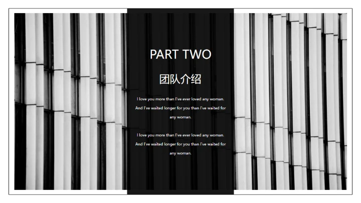 黑白欧美风各类型通用PPT模板