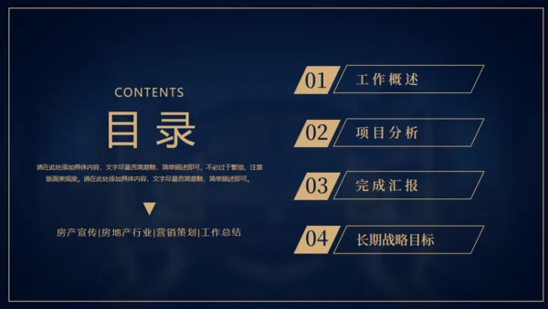 房地产销售工作汇报通用PPT模板